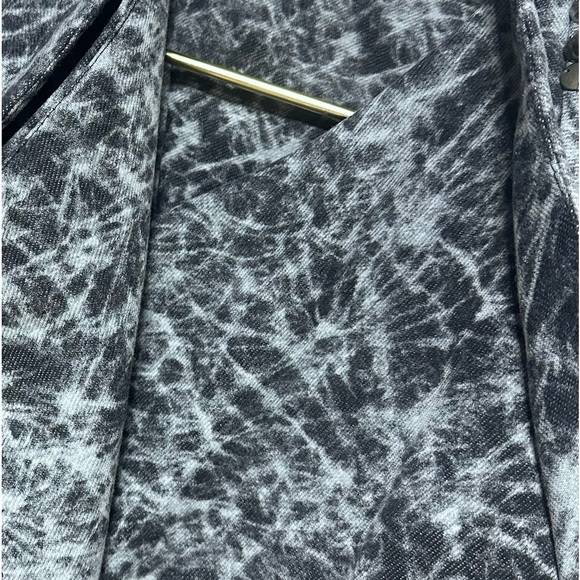 Bad B Vibes Acid Wash Look Akira Tie Back Studded Blazer Small - Picture 14 of 15